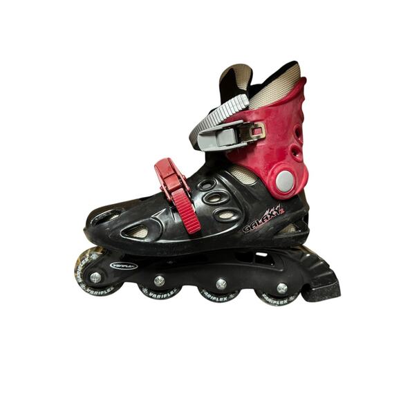 Variflex Galaxy 2 Youth Inline Skates Size 5 Vintage Red Black - Picture 7 of 13